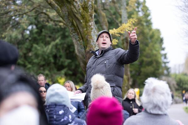 Kieran McCarthy gives a historical walking tour of Fitzgerald Park. Picture: Darragh Kane Kieran McCarthy gives a historical walking tour of Fitzgerald Park. Picture: Darragh Kane